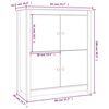 vidaXL Ντουλάπι Καφέ Μελί 83x41,5x100 εκ. από Μασίφ Ξύλο Πεύκου