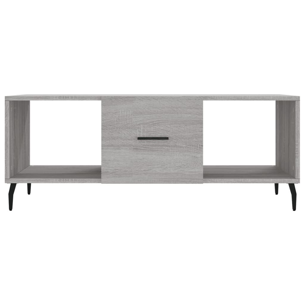 vidaXL Τραπεζάκι Σαλονιού Γκρι Sonoma 102x50x40 εκ. Επεξεργασμένο Ξύλο