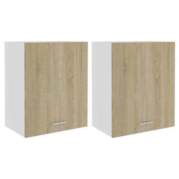 vidaXL Ντουλάπια Κρεμαστά Lyon 2τεμ. Sonoma Δρυς 50x31x60εκ. από