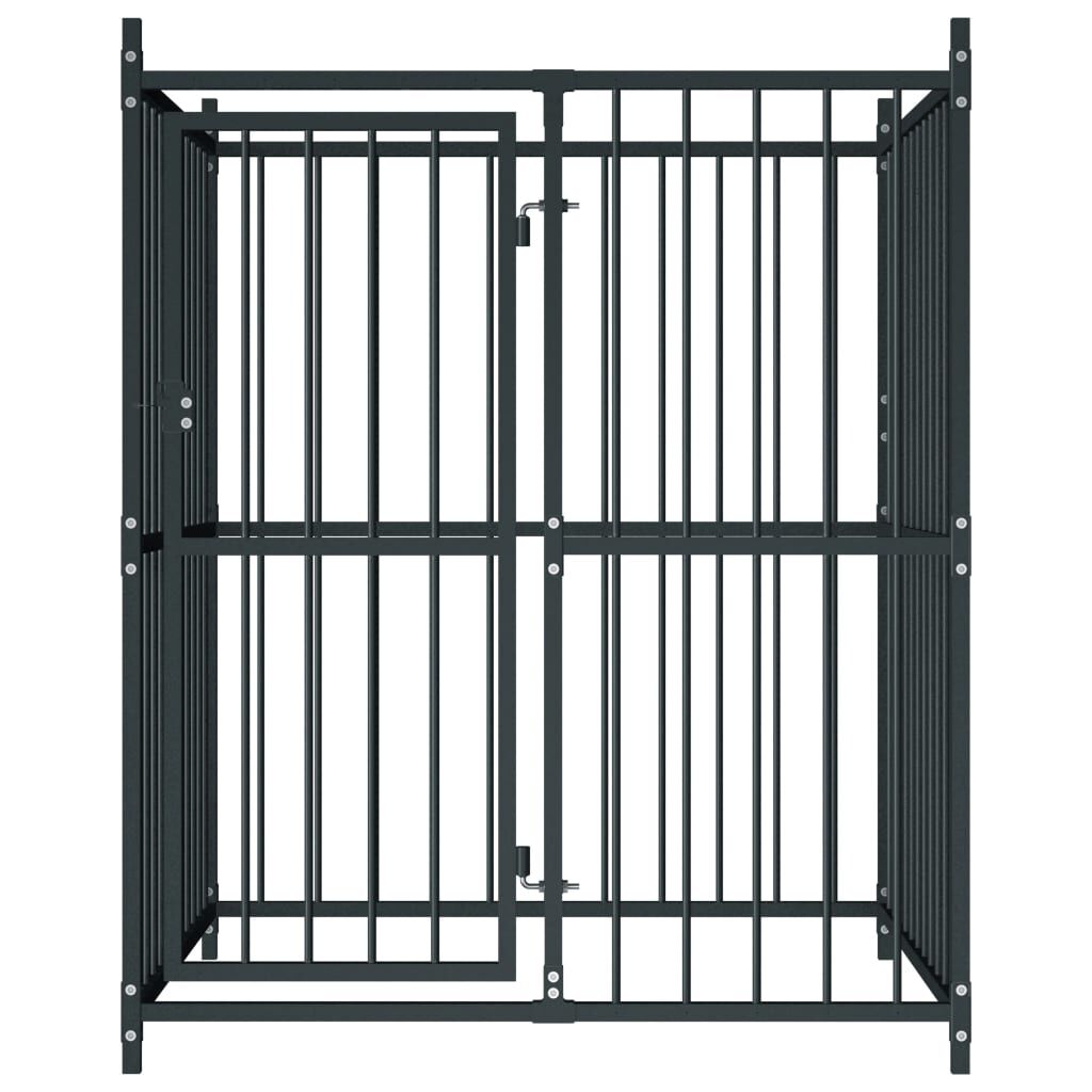 vidaXL Κλουβί Σκύλου Εξωτερικού Χώρου 120 x 120 x 150 εκ.