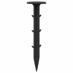 vidaXL Πλαστικοί Πεγ 100 pcs Μαύρο 3 x 11 εκ Πλαστικό