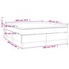 vidaXL &Kappa;&rho;&epsilon;&beta;ά&tau;&iota; Boxspring &mu;&epsilon; &Sigma;&tau;&rho;ώ&mu;&alpha; &Sigma;&kappa;&omicron;ύ&rho;&omicron; &Pi;&rho;ά&sigma;&iota;&nu;&omicron; 180x200&epsilon;&kappa;. &Beta;&epsilon;&lambda;&omicron;ύ&delta;&iota;&nu;&omicron;