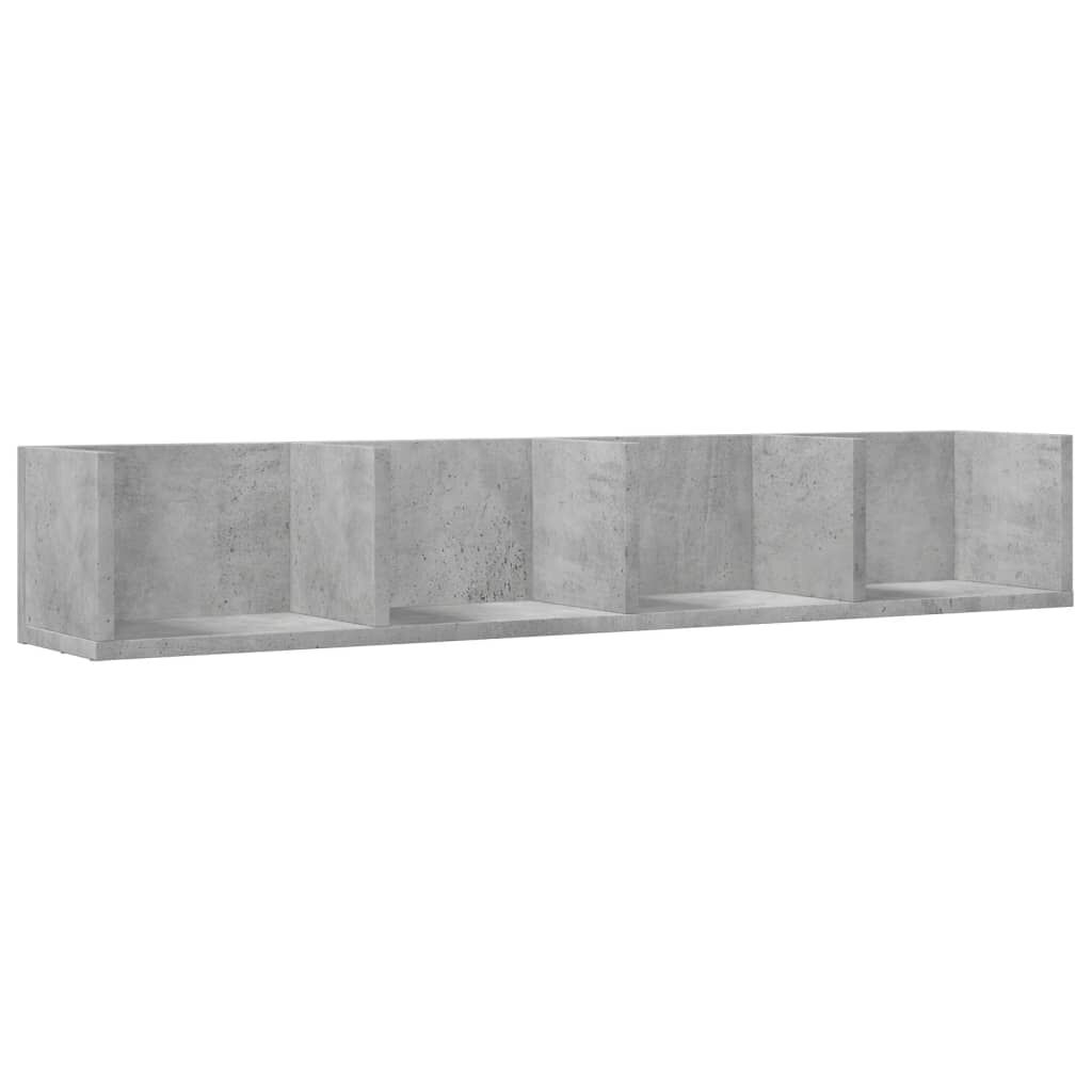 vidaXL Ντουλάπι Τοίχου Γκρι Σκυρ. 99x18x16,5 εκ. Επεξεργασμένο Ξύλο