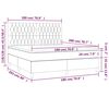vidaXL &Kappa;&rho;&epsilon;&beta;ά&tau;&iota; Boxspring &mu;&epsilon; &Sigma;&tau;&rho;ώ&mu;&alpha; &Sigma;&kappa;&omicron;ύ&rho;&omicron; &Pi;&rho;ά&sigma;&iota;&nu;&omicron; 180x200&epsilon;&kappa;. &Beta;&epsilon;&lambda;&omicron;ύ&delta;&iota;&nu;&omicron;
