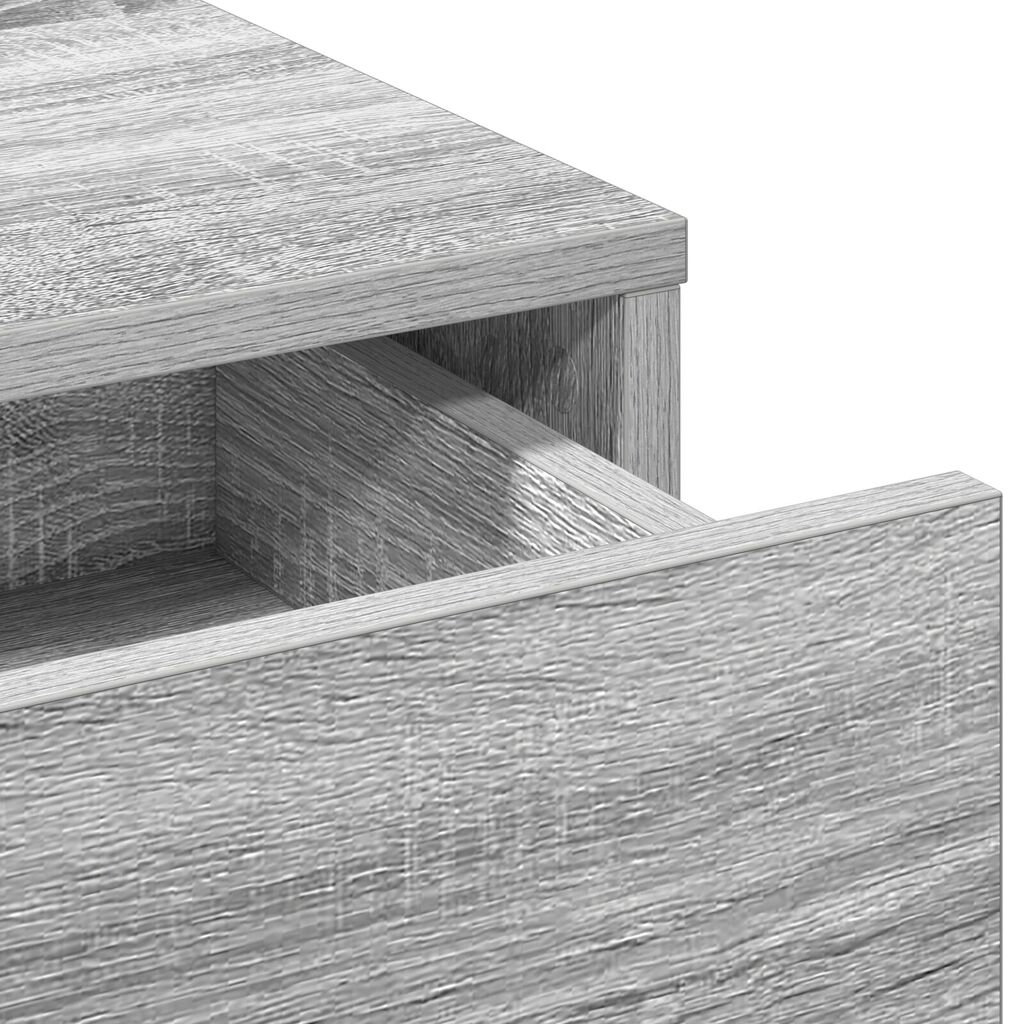 vidaXL Τουαλέτα με Συρτάρια Γκρι Σονομά 50x41x140 εκ.