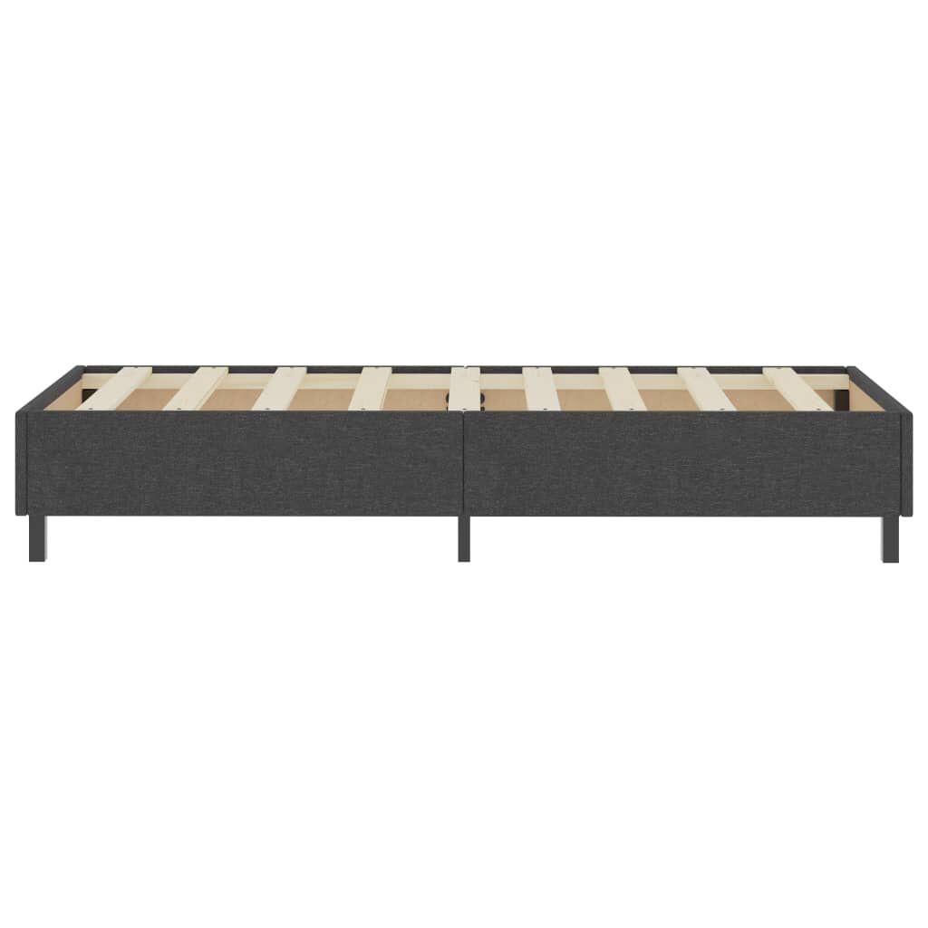vidaXL Κρεβάτι Boxspring Σκούρο Γκρι 80 x 200 εκ. Υφασμάτινο