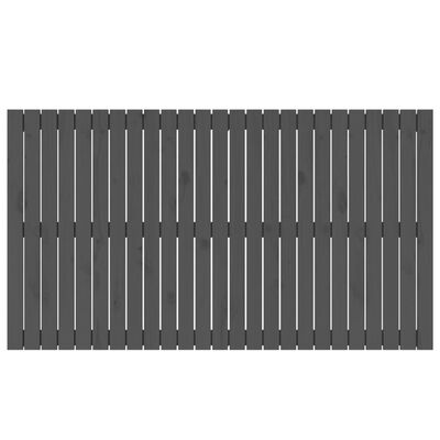vidaXL Κεφαλάρι Τοίχου Γκρι 159,5x3x90 εκ. από Μασίφ Ξύλο Πεύκου