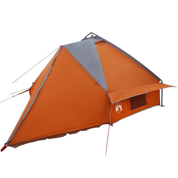vidaXL Σκηνίτσα Teepee με στέγη Γκρι και Πορτοκαλί 490 x 410 x 210 εκ.