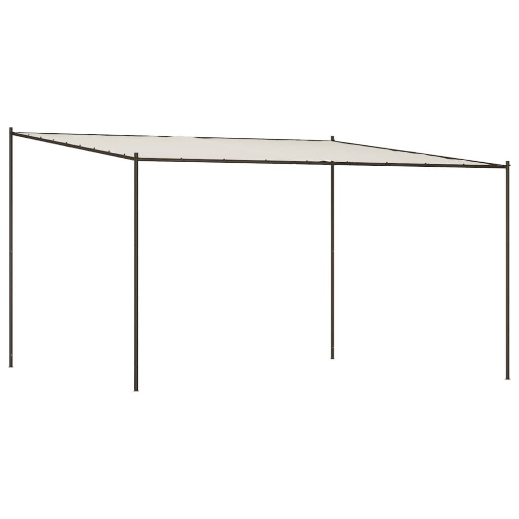 vidaXL Κιόσκι Λευκό 4x4 μ. 180 γρ/μ² από Ύφασμα και Ατσάλι