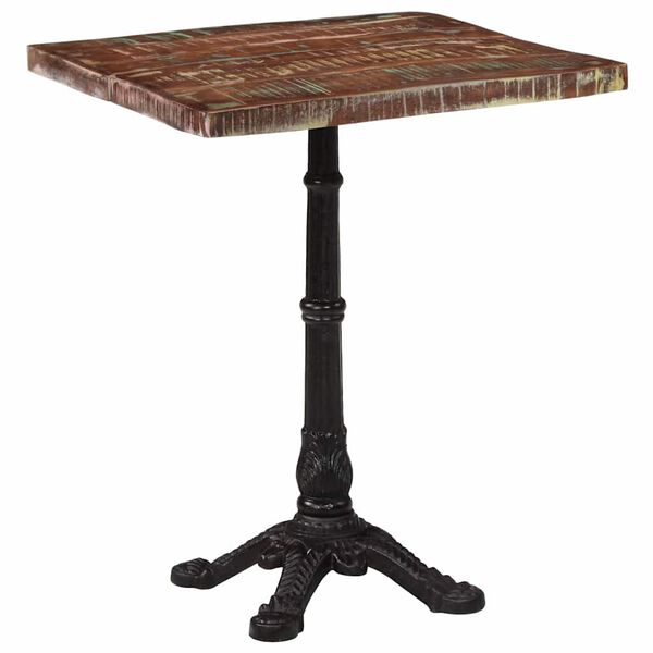 vidaXL Τραπέζι Bistro 60 x 60 x 76 εκ. Μασίφ Ανακυκλωμένο Ξύλο