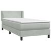 vidaXL Box Spring &kappa;&rho;&epsilon;&beta;ά&tau;&iota; &mu;&epsilon; &sigma;&tau;&rho;ώ&mu;&alpha; &alpha;&nu;&omicron;&iota;&chi;&tau;ό &gamma;&kappa;&rho;&iota; 80x220 cm &Beta;&epsilon;&lambda;&omicron;ύ&delta;&iota;&nu;&omicron;