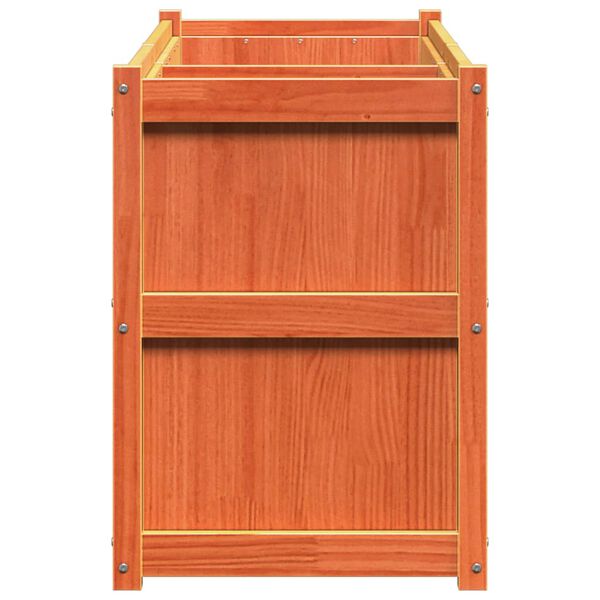 vidaXL Ζαρντινιέρα Καφέ Κεριού 150 x 50 x 70 εκ. από Μασίφ Ξύλο Πεύκου