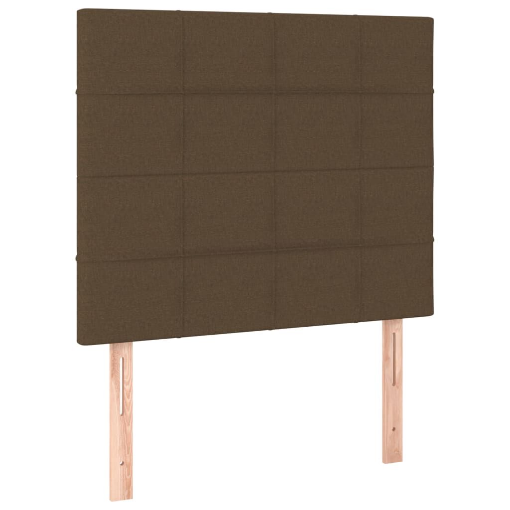 vidaXL Κεφαλάρια Κρεβατιού 2 τεμ. Σκούρο Καφέ 90x5x78/88εκ. Υφασμάτινο