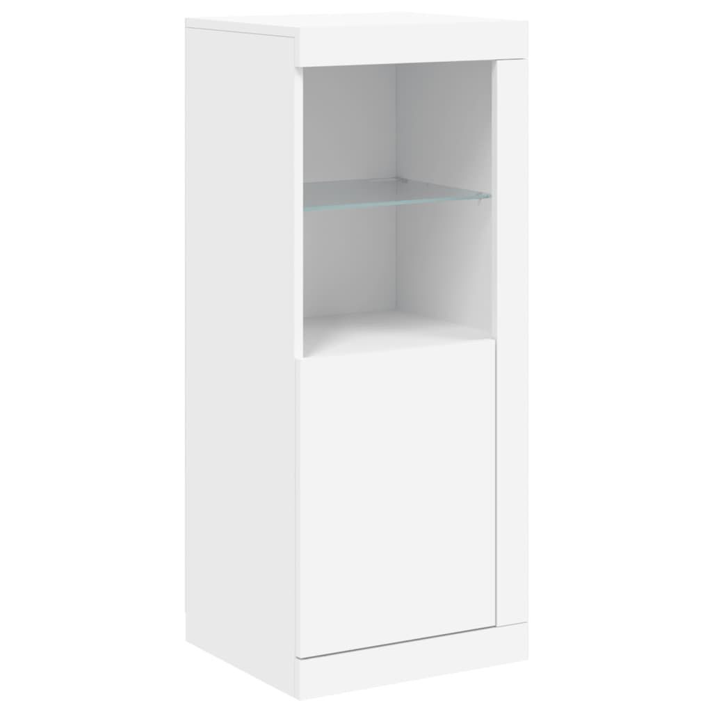 vidaXL Μπουφές με Φώτα LED Λευκός 41 x 37 x 100 εκ.