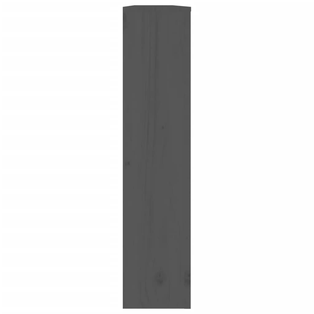 vidaXL Κάλυμμα Καλοριφέρ Γκρι 169x19x84 εκ. από Μασίφ Ξύλο Πεύκου