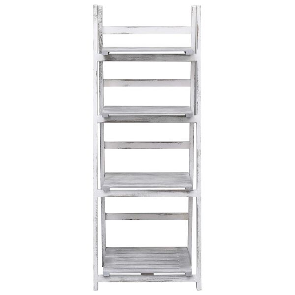 vidaXL Ραφιέρα Φυτών Τετραώροφη Γκρι 43 x 33 x 113 εκ. Ξύλινη