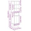vidaXL Ντουλάπι Μπάνιου OTTA 35x30x159 εκ. Μασίφ Ξύλο Πεύκου