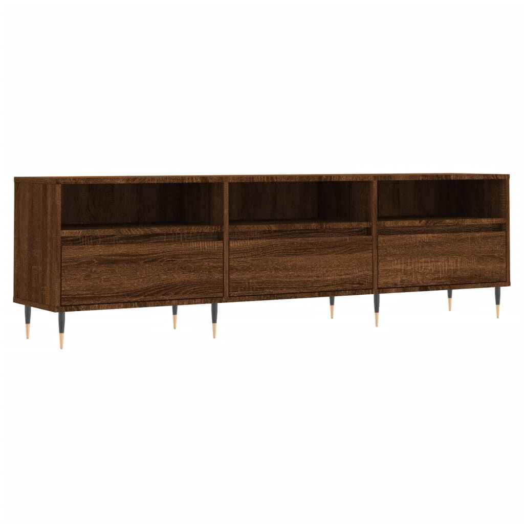 vidaXL Έπιπλο Τηλεόρασης Καφέ Δρυς 150x30x44,5 εκ. Επεξεργασμένο Ξύλο