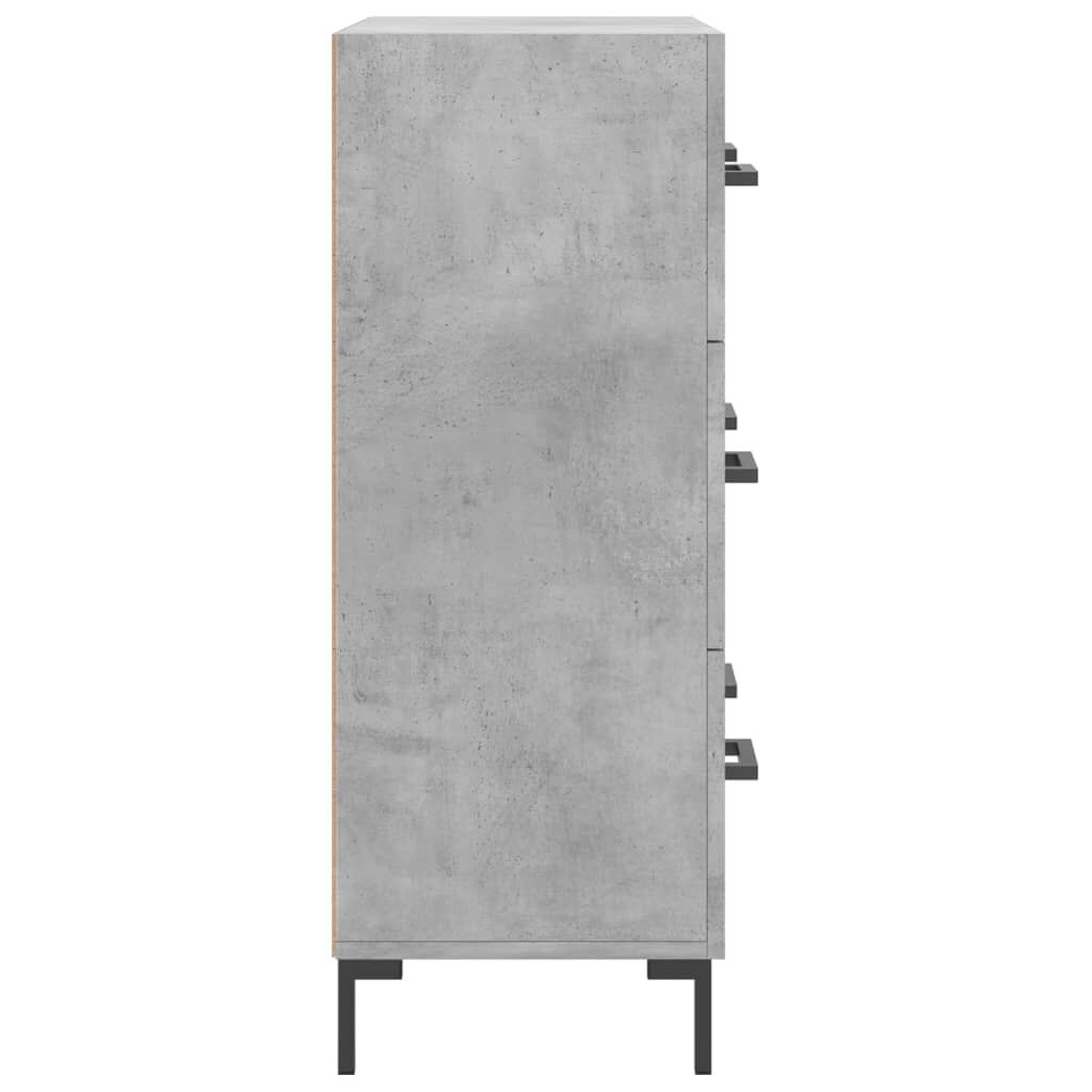 vidaXL Ντουλάπι Γκρι Σκυροδέματος 69,5x34x90 εκ. Επεξεργασμένο Ξύλο