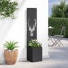 vidaXL Οθόνη Ιδιωτικότητας Κήπου Animal Print Μαύρο 32 x 140 εκ.