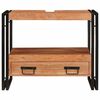 vidaXL Ντουλάπι νιπτήρα μπάνιου με ράφι Μασίφ ξύλο ακακίας και σίδερο
