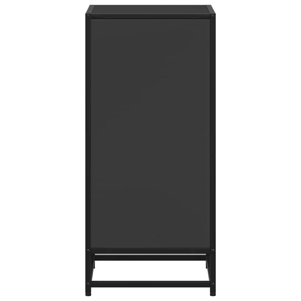 ντουλάπι βιβλίων vidaXL Μαύρο 40x35x76 cm Κατασκευασμένο ξύλο