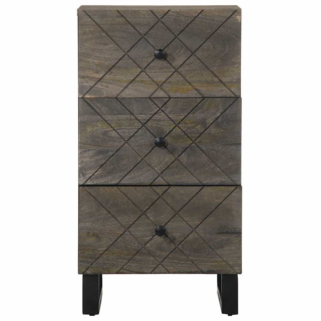 vidaXL Σκευοθήκη μαύρο 40x33x75 cm μασίφ ξύλο Μάνγκο