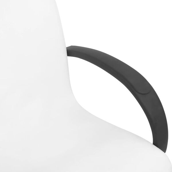 vidaXL Καρέκλα Μασάζ με Υποπόδιο Λευκή 127x60x98 εκ. Συνθετικό Δέρμα