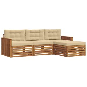 vidaXL &Sigma;&epsilon;&iota;&rho;ά &Kappa;&alpha;&nu;&alpha;&pi;έ &Epsilon;&xi;&omega;&tau;&epsilon;&rho;&iota;&kappa;&omicron;ύ &mu;&epsilon; &mu;&alpha;&xi;&iota;&lambda;ά&rho;&iota; 4 pcs &Phi;&upsilon;&sigma;&iota;&kappa;ό &kappa;&alpha;&iota; &Mu;&pi;&epsilon;&zeta;