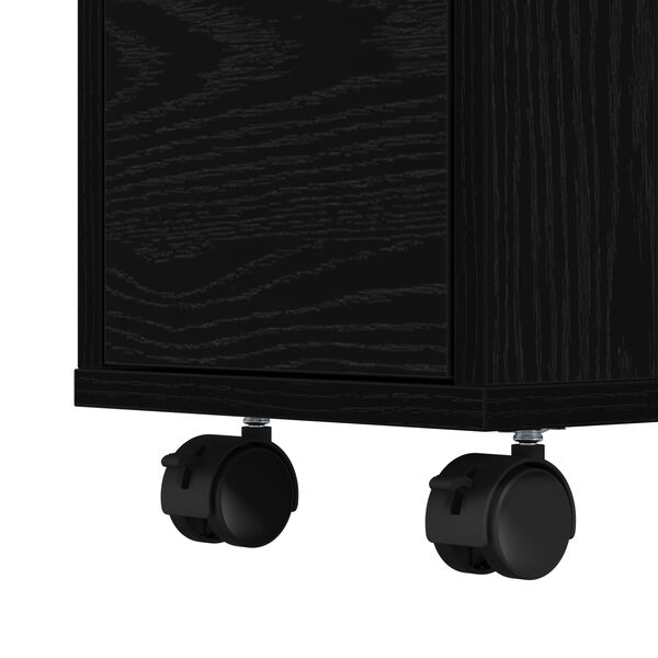 vidaXL Συρταριέρα Μπάνιου Μαύρη δρυς 65 x 23 x 87 εκ.