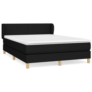 vidaXL &Kappa;&rho;&epsilon;&beta;ά&tau;&iota; Boxspring &mu;&epsilon; &Sigma;&tau;&rho;ώ&mu;&alpha; &Mu;&alpha;ύ&rho;&omicron; 140x200 &epsilon;&kappa;. &Upsilon;&phi;&alpha;&sigma;&mu;ά&tau;&iota;&nu;&omicron;