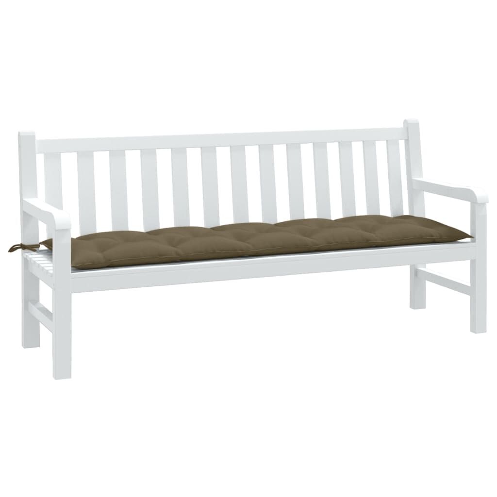 vidaXL Μαξιλάρι Πάγκου Κήπου Taupe Μελανζέ 180x50x7 εκ. Ύφασμα