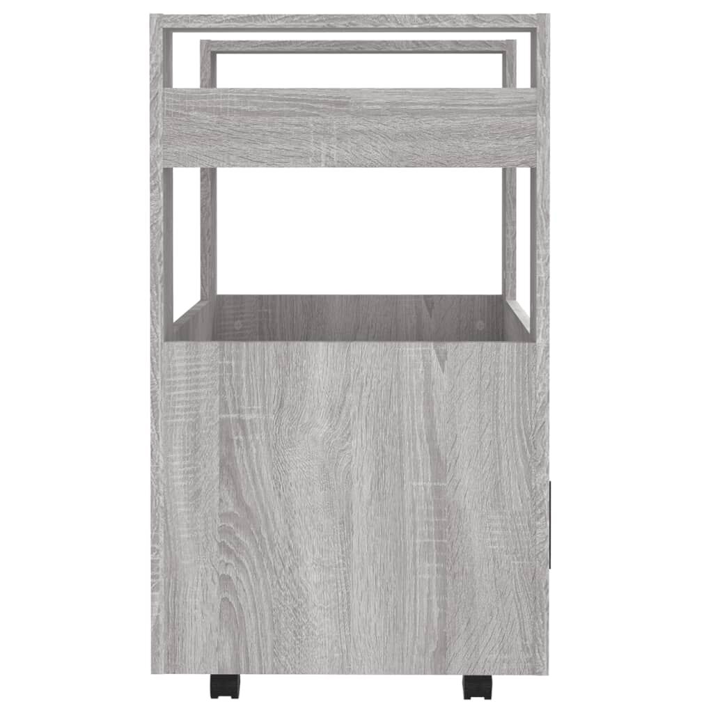 vidaXL Τρόλεϊ Κουζίνας Sonoma Γκρι 60x45x80 εκ. από Επεξεργασμένο Ξύλο