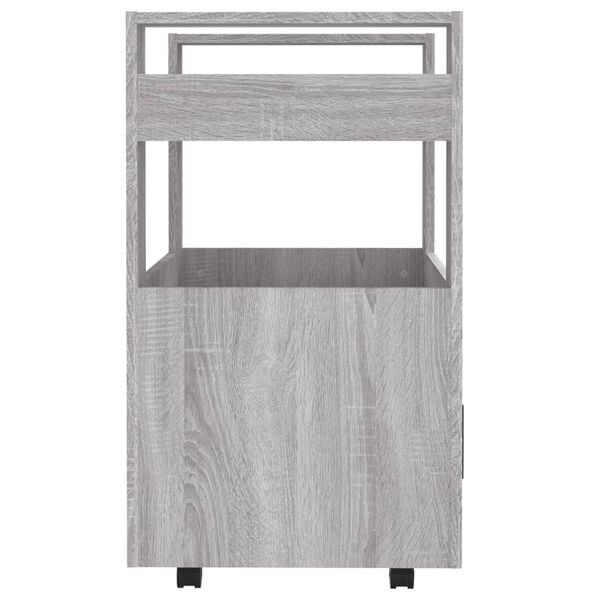 vidaXL Τρόλεϊ Κουζίνας Sonoma Γκρι 60x45x80 εκ. από Επεξεργασμένο Ξύλο