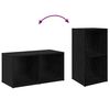 vidaXL Σετ επίπλου τηλεόρασης 4 pcs Μαύρη δρυς 37 x 35 x 72 εκ.