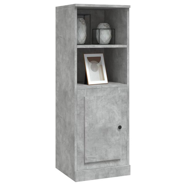 vidaXL Ντουλάπι Γκρι Σκυροδέματος 36x35,5x103,5 εκ. Επεξεργασμένο Ξύλο