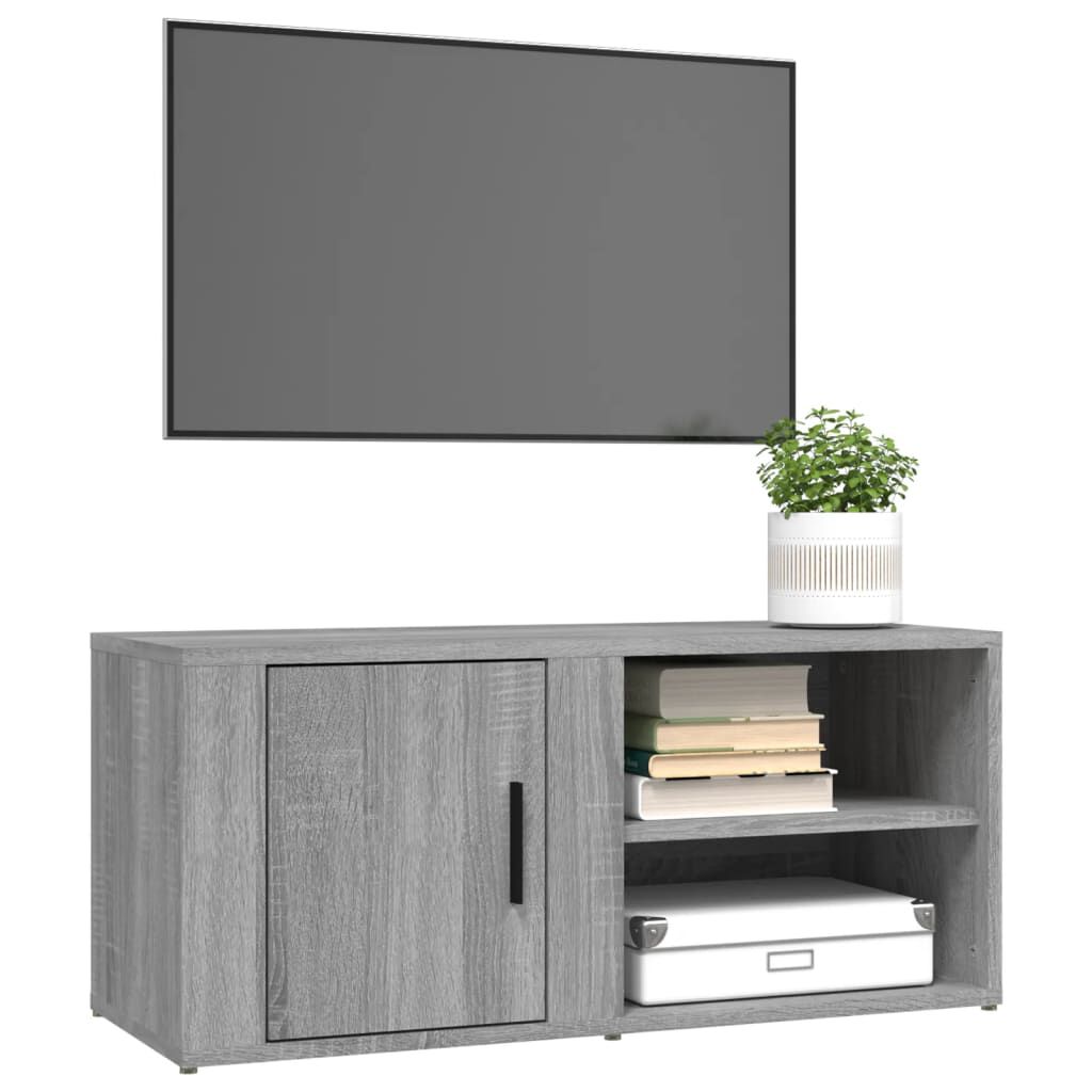 vidaXL Έπιπλο Τηλεόρασης Γκρι Sonoma 80x31,5x36 εκ. από Επεξεργ. Ξύλο