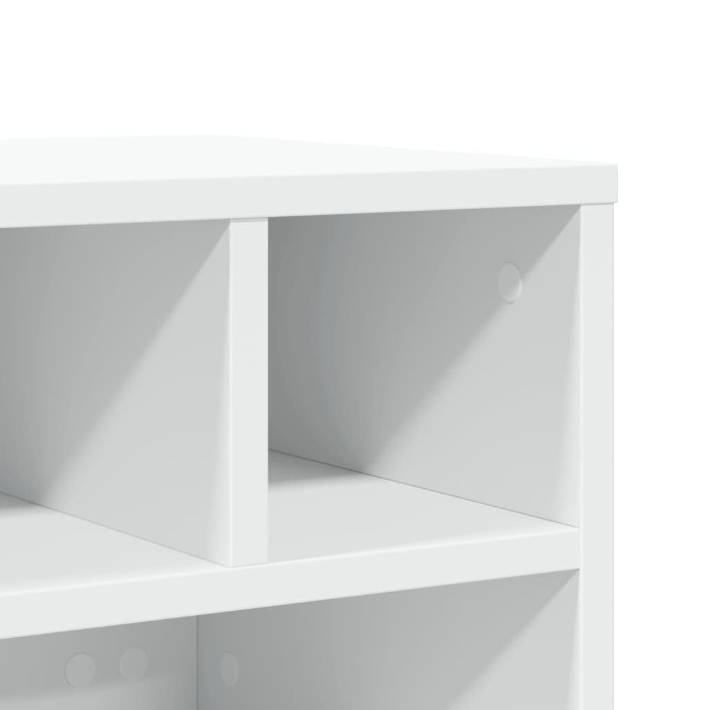 vidaXL Βάση Εκτυπωτή με Ρόδες Λευκή 41x32x34,5 εκ.