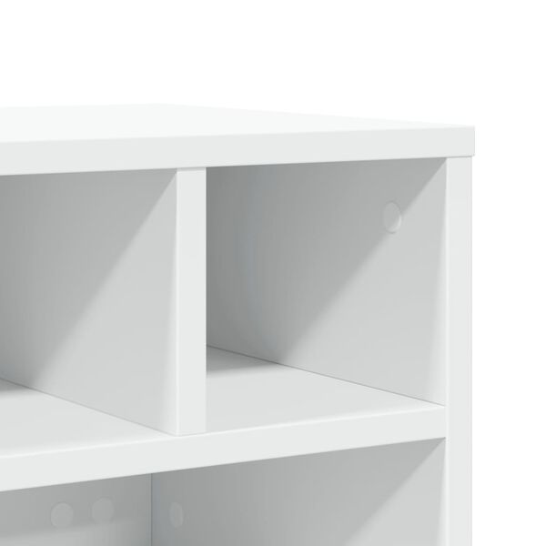 vidaXL Βάση Εκτυπωτή με Ρόδες Λευκή 41x32x34,5 εκ.