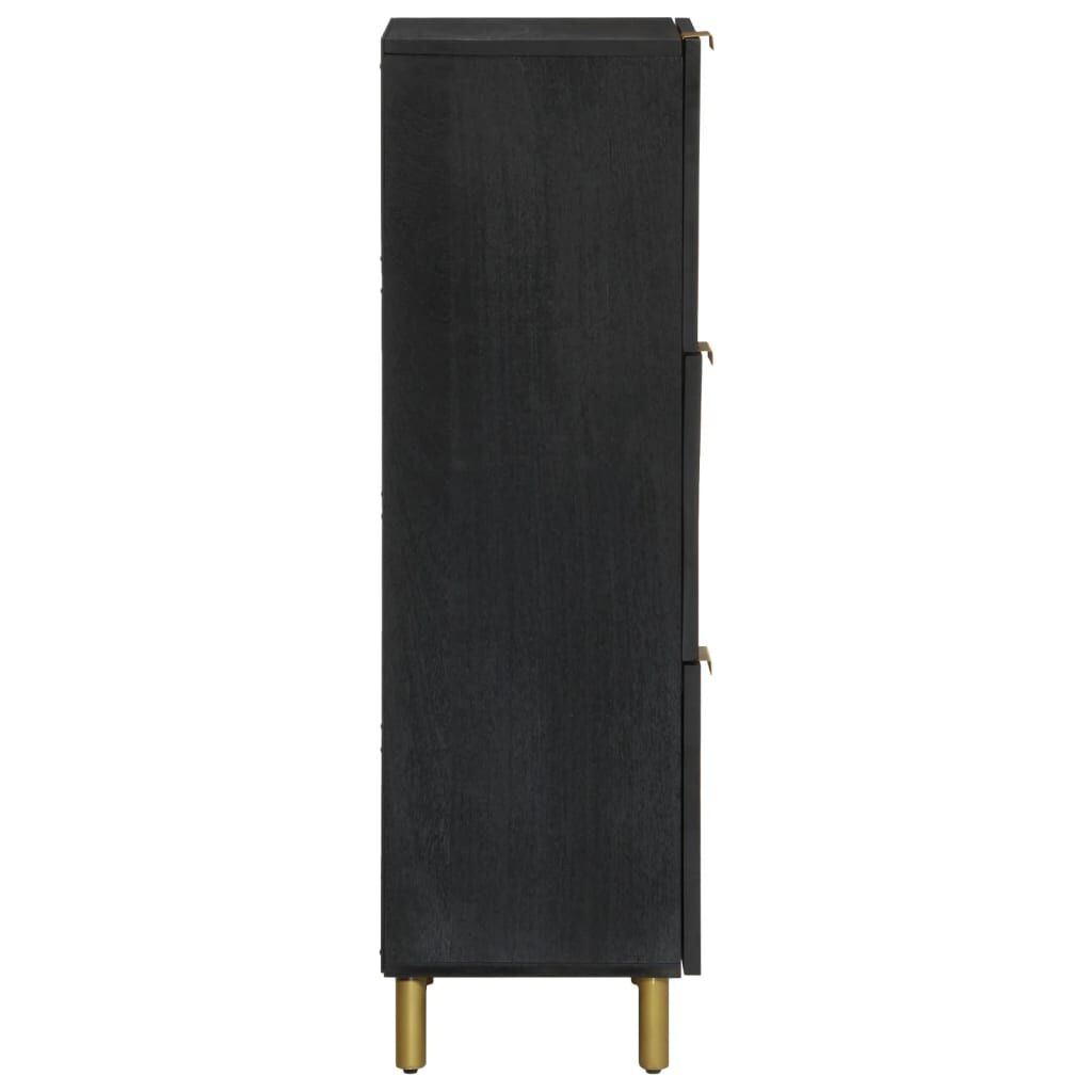 vidaXL Ντουλάπι Μαύρο 40 x 33 x 110 εκ. από Επεξεργασμένο Ξύλο