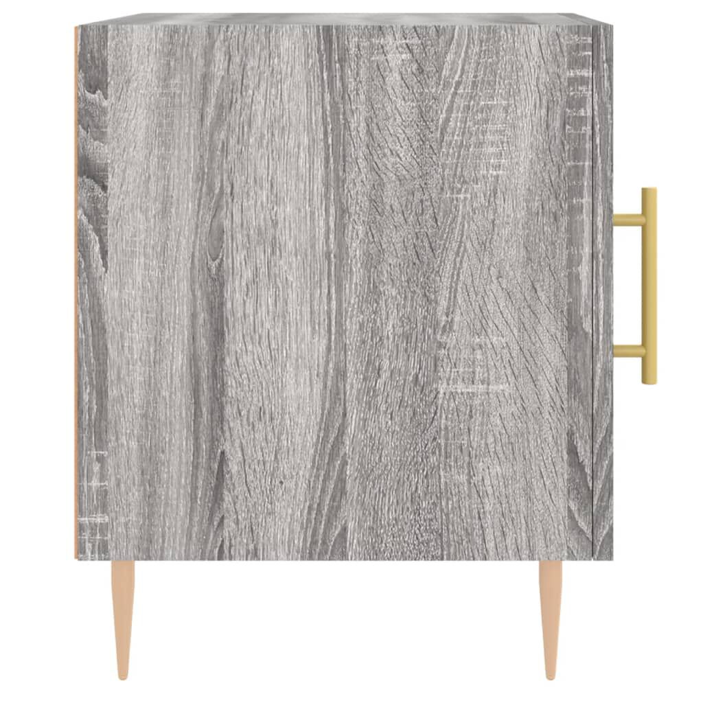 vidaXL Κομοδίνο Γκρι Sonoma 40 x 40 x 50 εκ. από Επεξεργασμένο Ξύλο