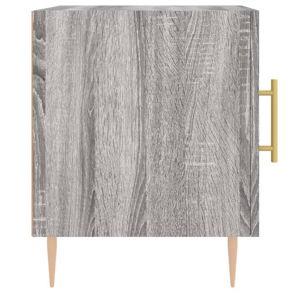 vidaXL Κομοδίνο Γκρι Sonoma 40 x 40 x 50 εκ. από Επεξεργασμένο Ξύλο