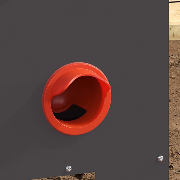 vidaXL Ταΐστρα κοτόπουλων Μαύρο 60.5 x 29 x 51 εκ.