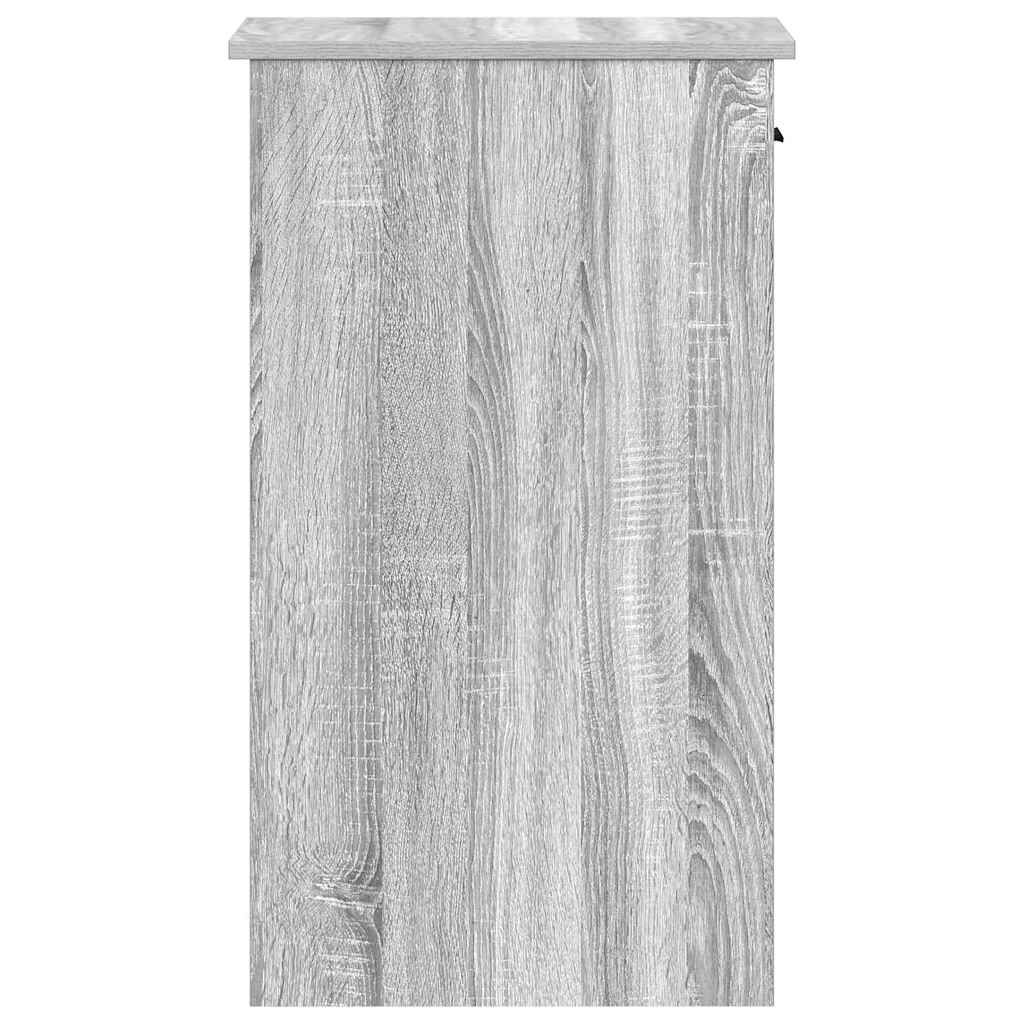 vidaXL Βάση πύργου υπολογιστή με συρτάρι Γκρι Sonoma 35x45x77 εκ.