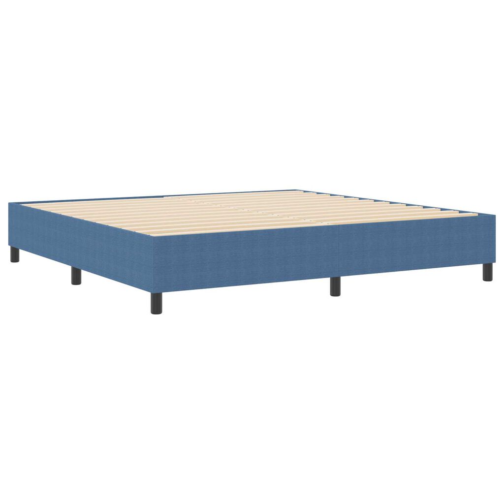 vidaXL Κρεβάτι με ελατήρια Μπλε 200 x 200 cm Βελούδο