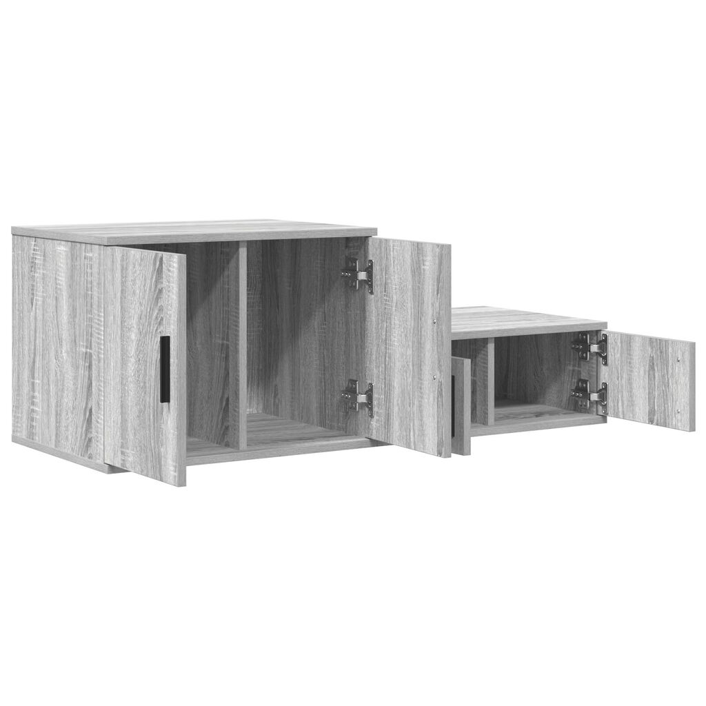 vidaXL Ντουλάπι Αποθήκευσης Γκρι Σονόμα 118x41x40 εκ. Φτιαγμένο από Ξύλο