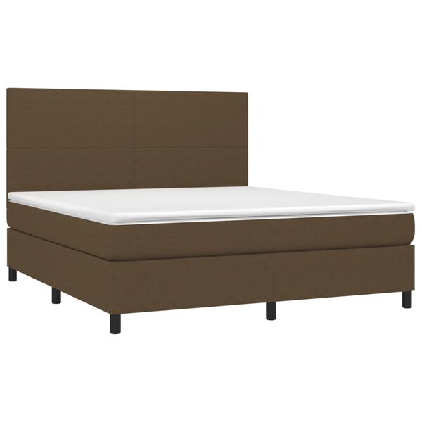 vidaXL &Kappa;&rho;&epsilon;&beta;ά&tau;&iota; Boxspring &mu;&epsilon; &Sigma;&tau;&rho;ώ&mu;&alpha; &Sigma;&kappa;&omicron;ύ&rho;&omicron; &Kappa;&alpha;&phi;έ 180x200 &epsilon;&kappa; &Upsilon;&phi;&alpha;&sigma;&mu;ά&tau;&iota;&nu;&omicron;