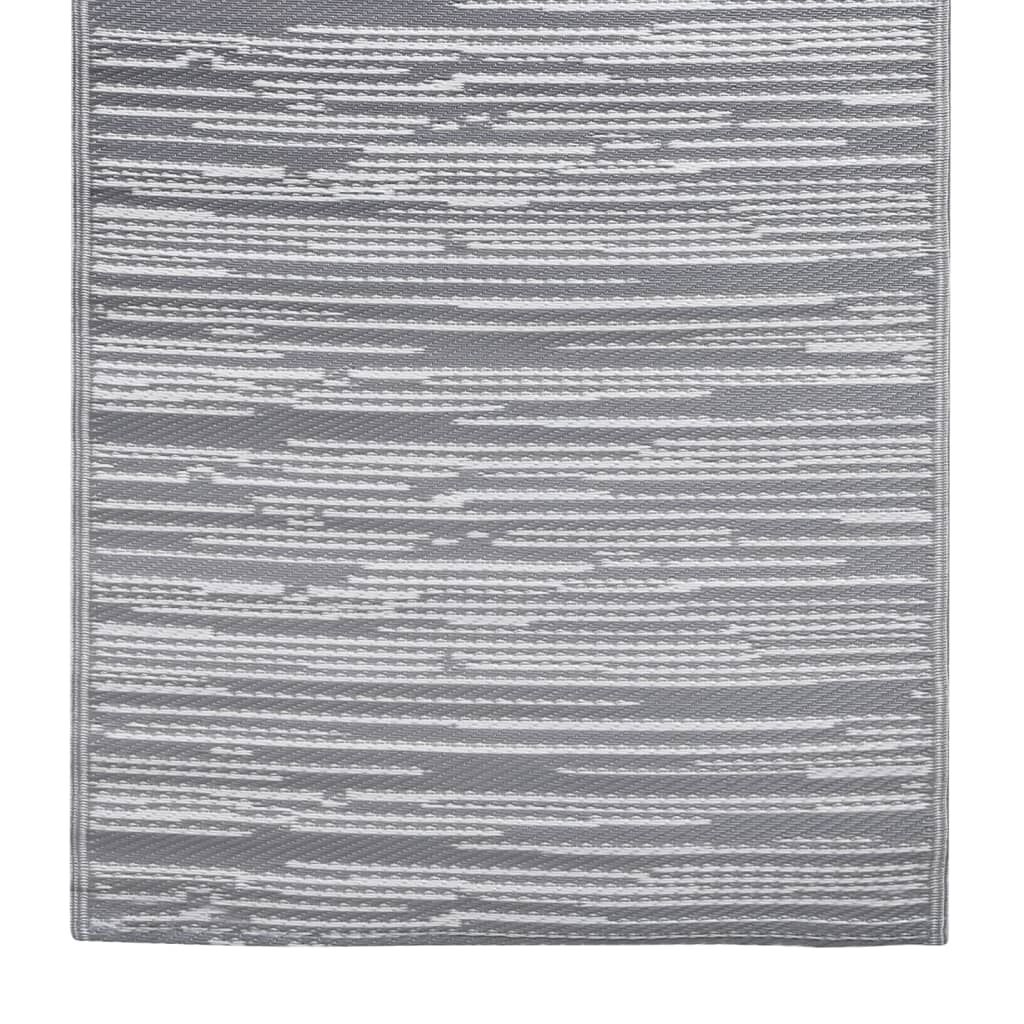 vidaXL Χαλί εξωτερικού χώρου ARAKIL Γκρι 160x230 cm PP