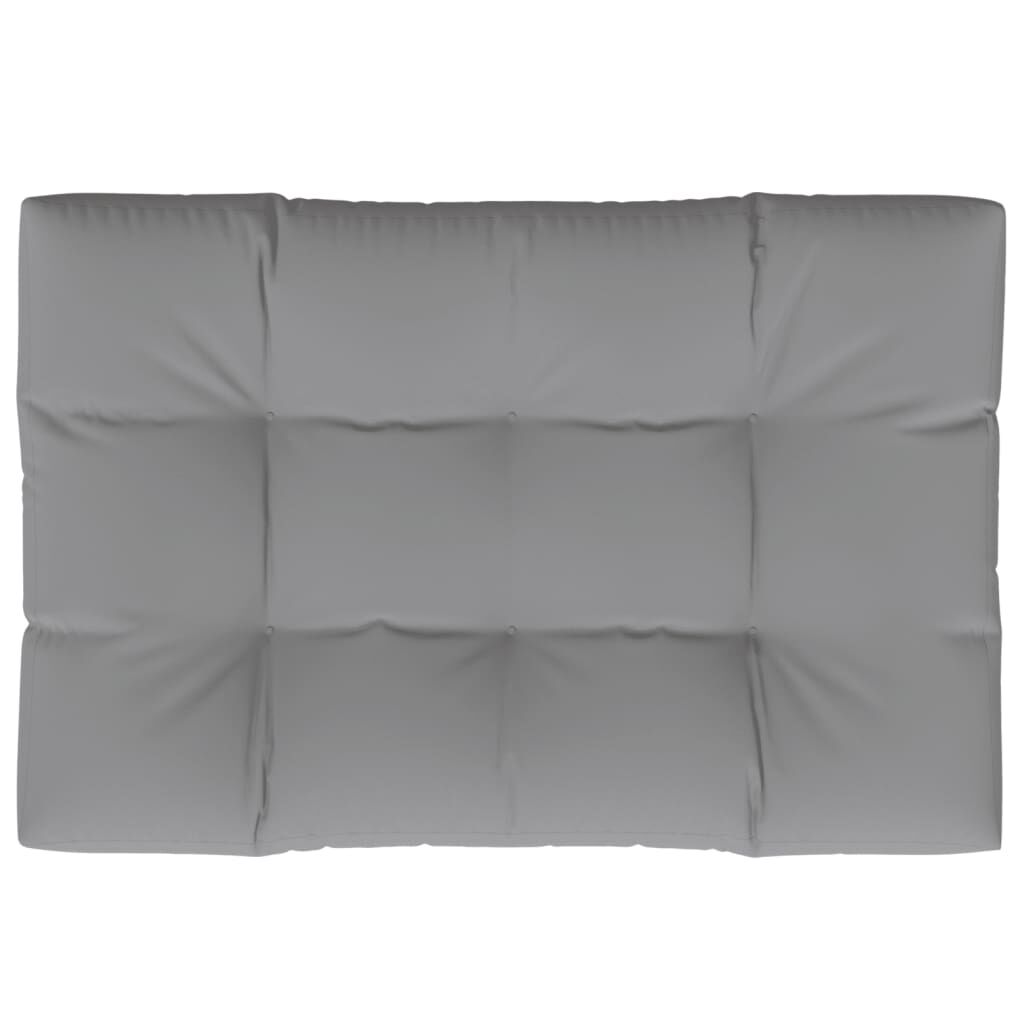 vidaXL Μαξιλάρι Παλέτας Γκρι 120 x 80 x 12 εκ. Υφασμάτινο