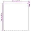 vidaXL &Kappa;&omicron;&upsilon;&rho;&tau;ί&nu;&alpha; &Delta;&alpha;&nu;&tau;έ&lambda;&alpha;&sigmaf; &mu;&epsilon; &kappa;&omicron;&upsilon;&rho;&tau;ί&nu;&epsilon;&sigmaf; &Lambda;&epsilon;&upsilon;&kappa;ό 240 x 200 cm &Pi;&omicron;&lambda;&upsilon;&epsilon;&sigma;&tau;έ&rho;&alpha;&sigmaf;